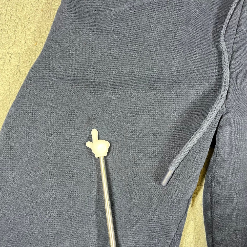 Aritzia Sweatfleece Boyfriend Fit Wide Leg Sweatpants Navy Blue XS 6440 - Picture 3 of 14